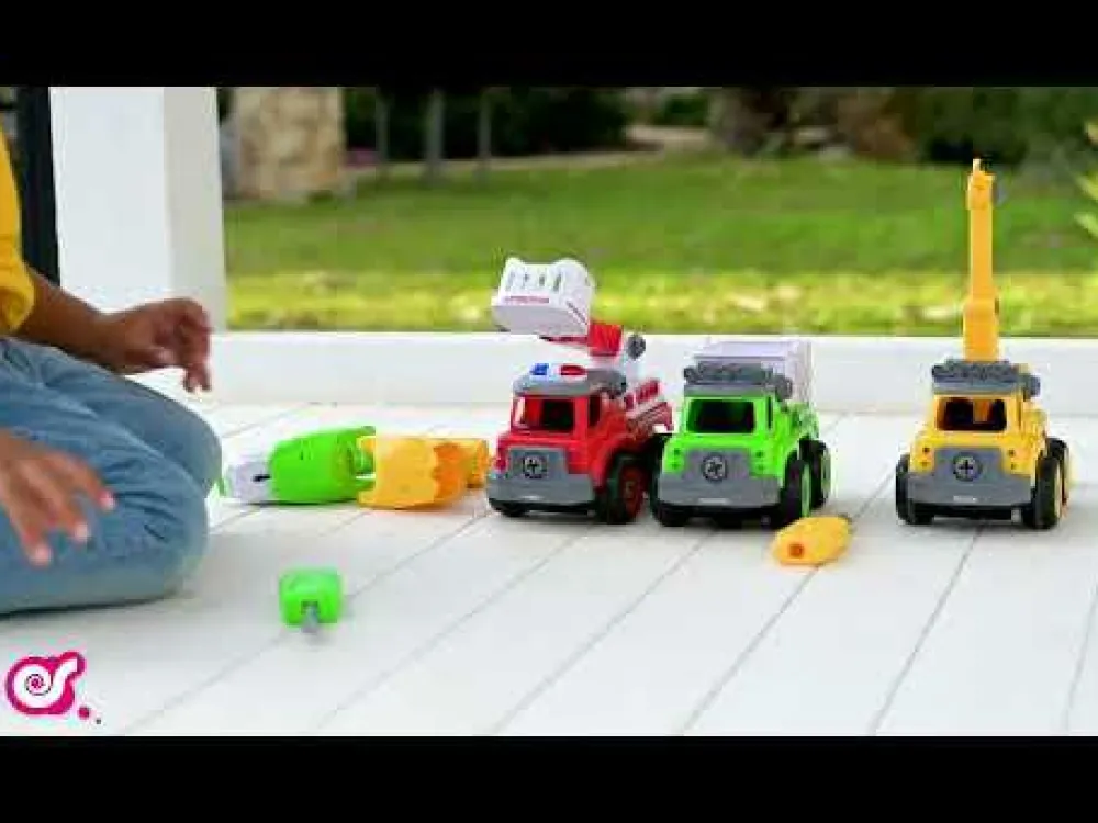 edushape Byg selv bil m. fjernbetjening - Truck| Stem Læringslegetøj|Legebiler