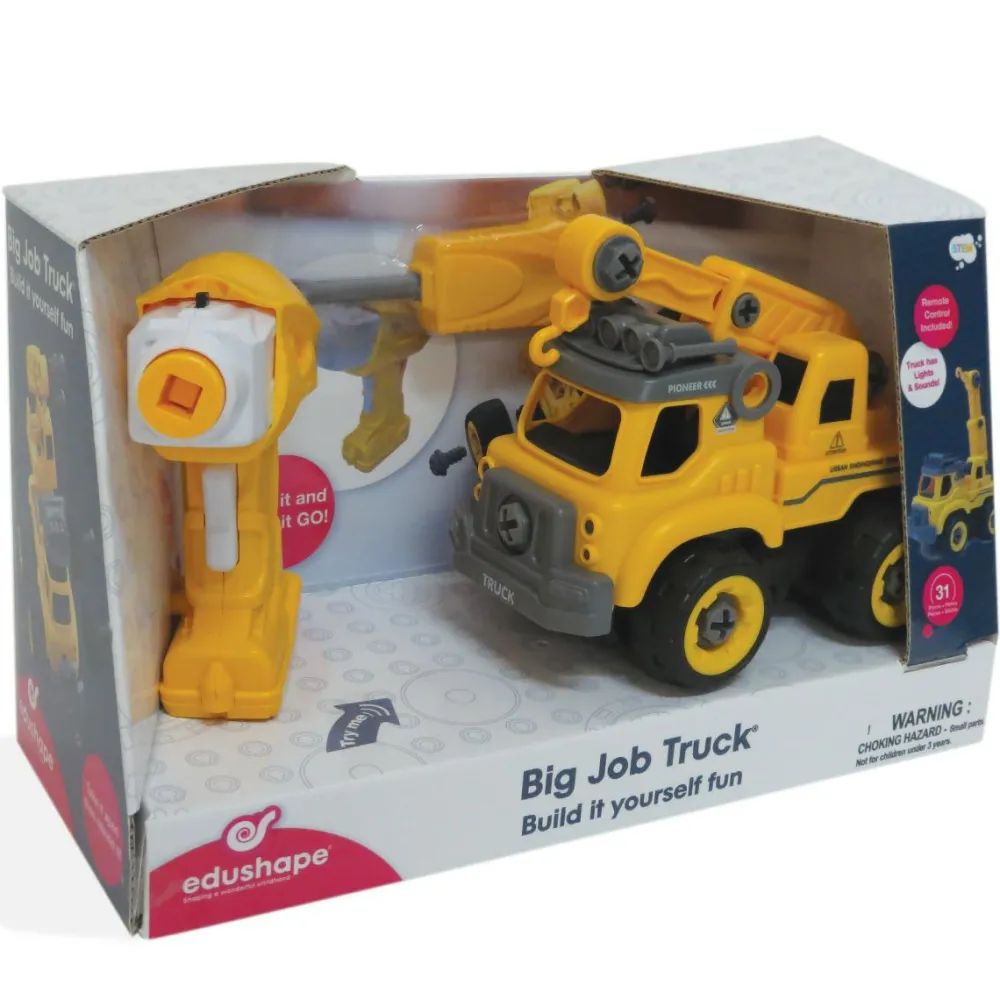 edushape Byg selv bil m. fjernbetjening - Truck| Stem Læringslegetøj|Legebiler
