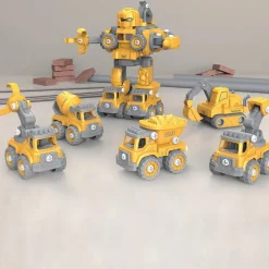 edushape Byg selv 5-i-1 Truck-O-Bot| Stem Læringslegetøj|Robot Legetøj