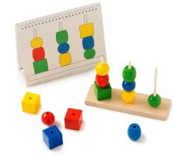 Toys for Life Byg tårne - Lær om form og farve| Matematik & Leg|Sorterings- & Stablelegetøj