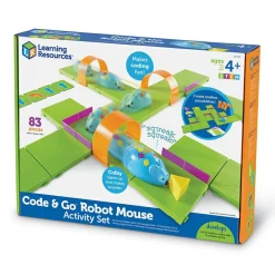 Learning Resources Code & Go Robotmus - Aktivitetssæt| Stem Læringslegetøj|Robot Legetøj