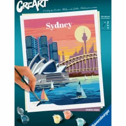 CreArt Paint by Numbers - Sydney| Voksenværk|Krea-Fitness