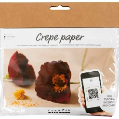 Creativ Company Crepepapir mini - Valmuer| Voksenværk|Kreativ Leg
