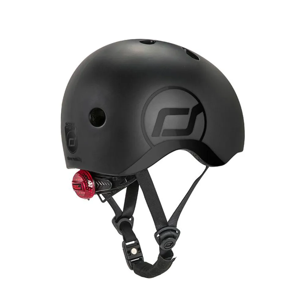 Scoot & Ride Cykelhjelm, 51-55 cm - Black|Børn Børnesikkerhed