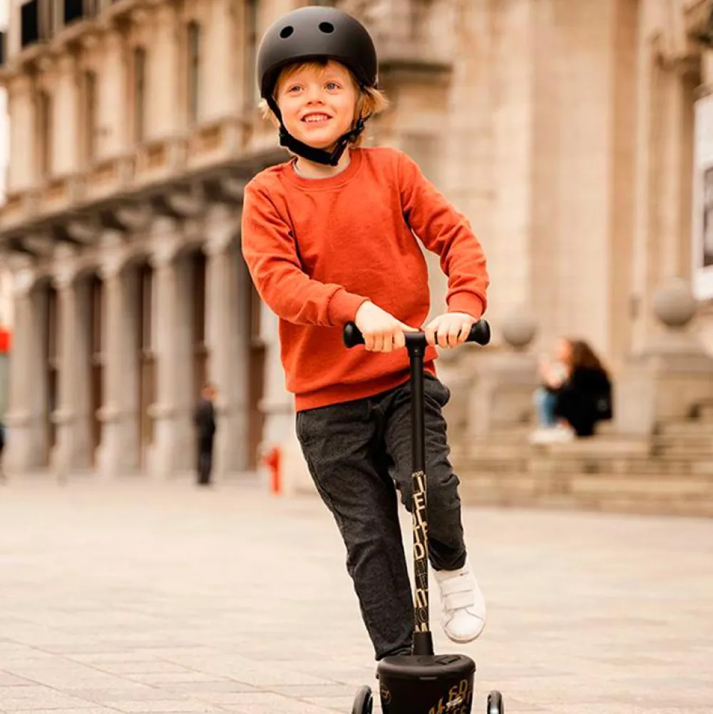 Scoot & Ride Cykelhjelm, 51-55 cm - Black|Børn Børnesikkerhed