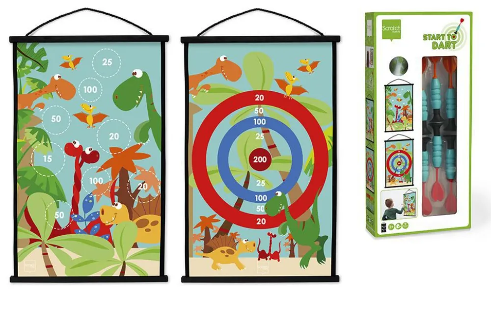 Scratch Dart med sugekopper - Dinosaur| Udeleg|Matematik & Leg