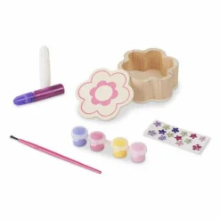 Melissa & Doug Deko-sæt - Blomsteræske| Kreativ Leg|Tegne- & Malegrej