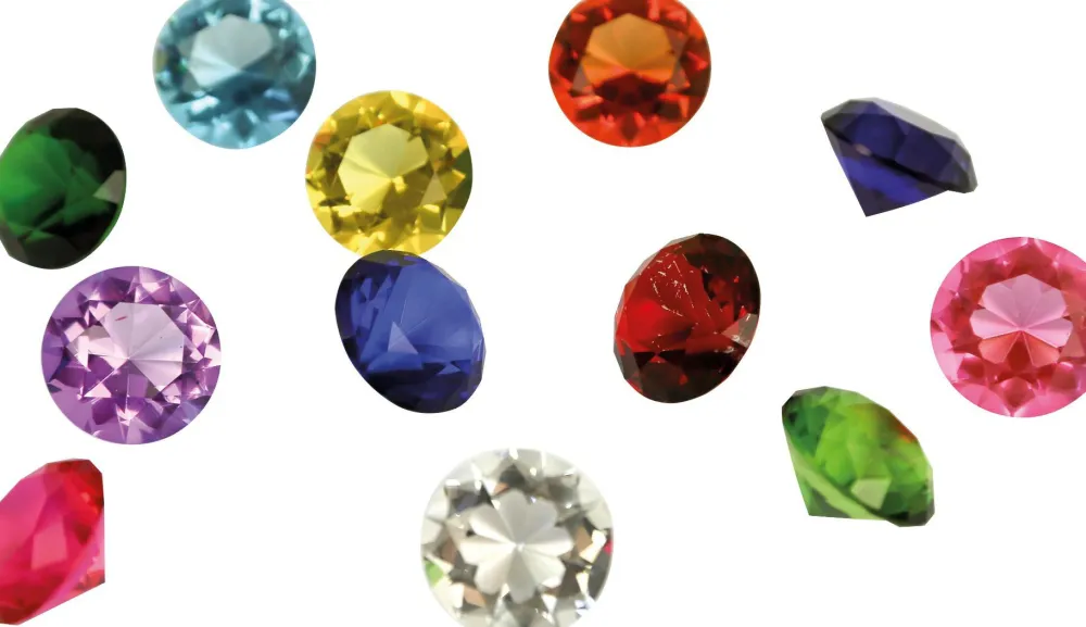 Diamanter Ø3 cm. - Multi - 12 stk| Bliv Forundret