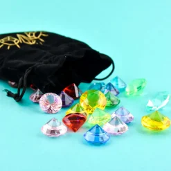 Diamanter i velourpose, 47 stk| Rolleleg