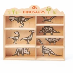 Tender Leaf Dinosaurer af træ, 8 dele| Økologisk Eller Bæredygtig|Trælegetøj