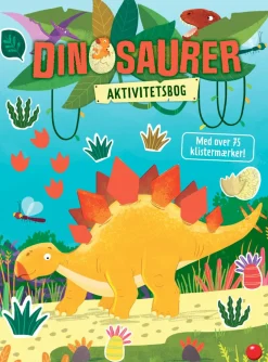 Forlaget Bolden Dinosaurer aktivitetsbog - Med 75+ klistermærker| Legetøj Til Ferien|Dinosaur Legetøj