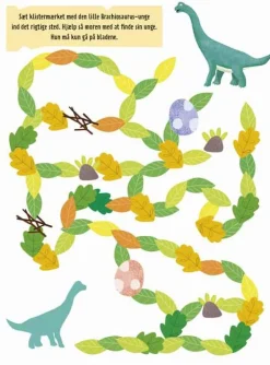 Forlaget Bolden Dinosaurer aktivitetsbog - Med 75+ klistermærker| Legetøj Til Ferien|Dinosaur Legetøj