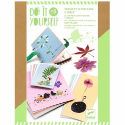 Djeco DIY - Lav kunstkort m. tørrede blomster| Legetøj Til Ferien|Kreativ Leg