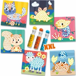 SES Creative Dot Markers XXL - Aktivitetskort| Tegne- & Malegrej