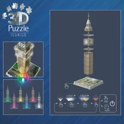 3D puslespil LED m. 216 brk. - Big Ben| Voksenværk|Puslespil