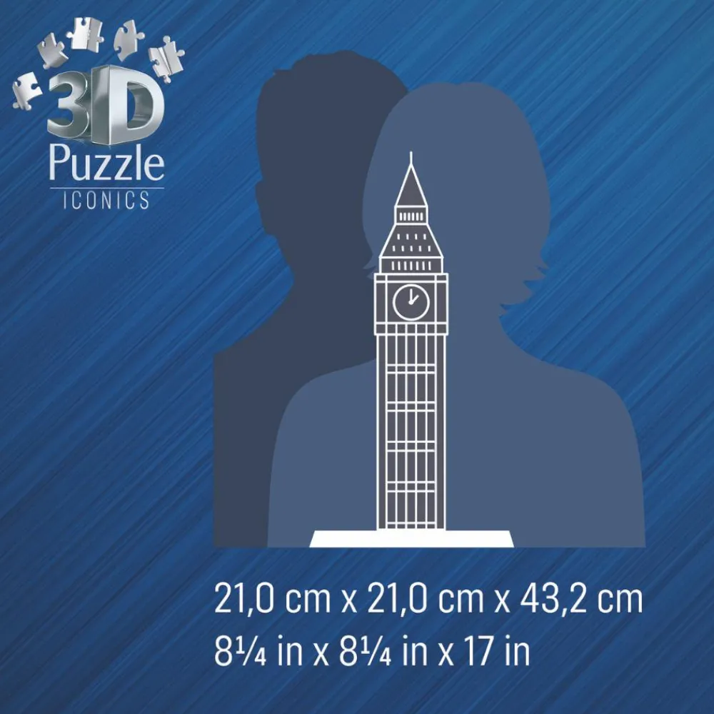 3D puslespil LED m. 216 brk. - Big Ben| Voksenværk|Puslespil