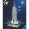 3D puslespil LED m. 216 brk. - Empire State| Voksenværk|Puslespil