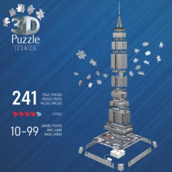 3D puslespil LED m. 216 brk. - Empire State| Voksenværk|Puslespil