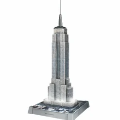 3D puslespil LED m. 216 brk. - Empire State| Voksenværk|Puslespil