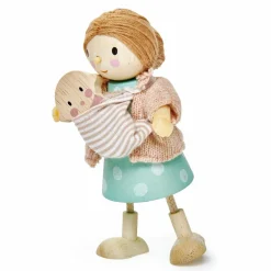 Tender Leaf Dukkehusfigur - Fru Goodwood og baby| Trælegetøj|Dukkehus & Legesæt