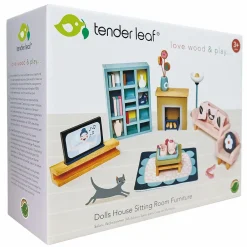 Tender Leaf Dukkehusmøbler - Dagligstue| Økologisk Eller Bæredygtig|Trælegetøj