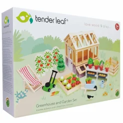 Tender Leaf Dukkehus tilbehør - Drivhus| Økologisk Eller Bæredygtig|Trælegetøj