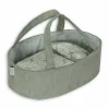 mamamemo Dukkelift inkl. pude og dyne - Mint, 35 cm| Dukkevogn|Dukker