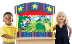 Melissa & Doug Dukketeater - Bordmodel| Vis Alle Varer (Særlige Behov)|Sprog & Leg