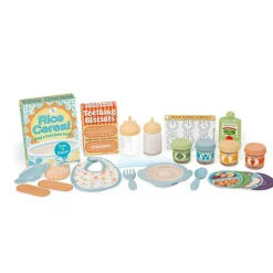 Melissa & Doug Dukke tilbehør - Spisetid, 24 dele| Dukker