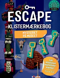 Forlaget Bolden Escape klistermærkebog - Mysteriet på museet| Legetøj Til Ferien|Tegne- & Malegrej