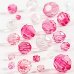 Creativ Company Facetperlemix - Pink, 45 gr.| Påske|Lav Selv Smykker