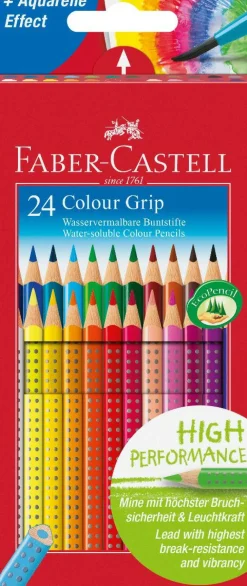 Faber-Castell Farveblyanter Grip 24 stk| Tegne- & Malegrej