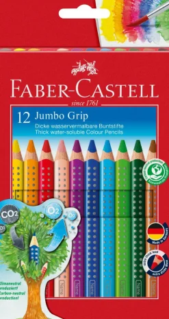 Faber-Castell Farveblyanter Jumbo Grip 12 stk| Vis Alle Varer (Særlige Behov)|Legetøj Til Ferien