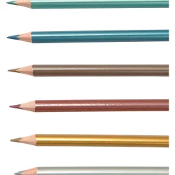 Creativ Company Farveblyanter - Metallic, 6 stk| Tegne- & Malegrej