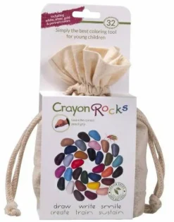 Farvekridt - Crayon Rocks 32 stk i stofpose| Vis Alle Varer (Særlige Behov)|Finmotorik