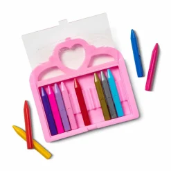 Melissa & Doug Farvekridt i hjerteæske, 12 stk| Tegne- & Malegrej