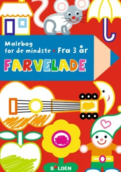 Forlaget Bolden Farvelade - Malebog for de mindste (fra 3 år)| Finmotorik|Tegne- & Malegrej