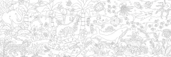Faber-Castell Farvelægningsrulle 30 cm x 3,2 m. (Jungle + Hav)| Legetøj Til Ferien|Tegne- & Malegrej