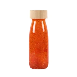 Fascinationsflaske - Orange glitter|Børn Mindfulness For Børn|Bliv Forundret