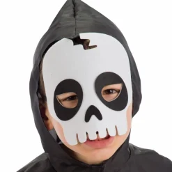Filtmaske - Skelet, str. 3-8 år| Halloween|Fastelavn