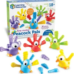 Learning Resources Finmotorik påfugle, 30 dele| Finmotorik|Tumlinge Legetøj