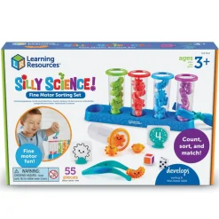 Learning Resources Finmotorisk aktivitetssæt - Silly Science| Stem Læringslegetøj|Sorterings- & Stablelegetøj
