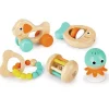 Hape Gavesæt til baby, 5 dele| Rangler|Bidelegetøj