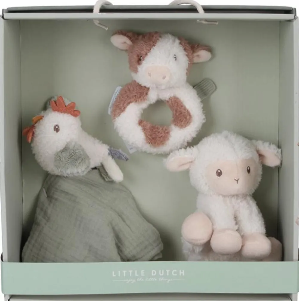 Gavesæt til baby - Little Farm| Bidelegetøj|Bamser