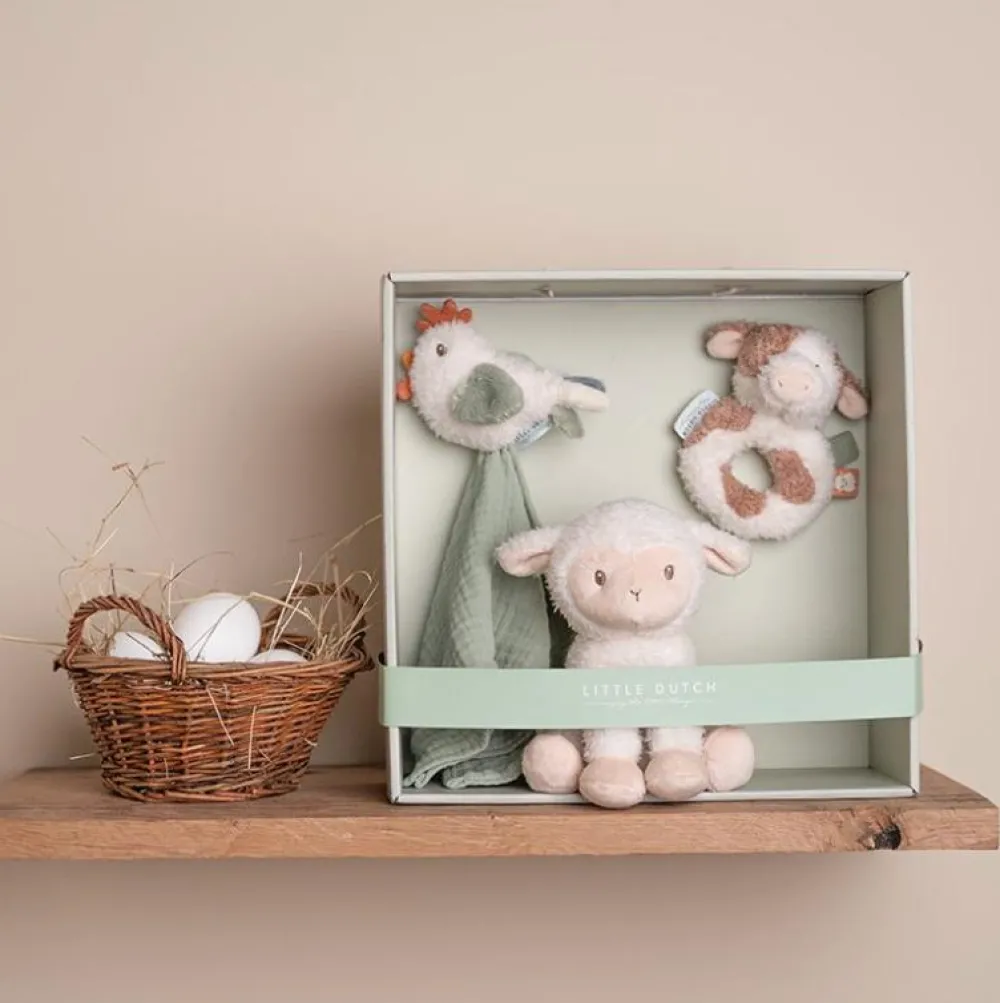Gavesæt til baby - Little Farm| Bidelegetøj|Bamser