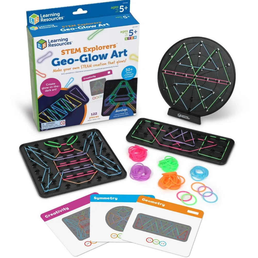 Learning Resources Geoboard - Lav former med elastikker| Finmotorik|Stem Læringslegetøj
