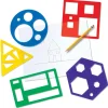 Learning Resources Geometriske former - Skabeloner, 5 stk.| Finmotorik|Matematik & Leg