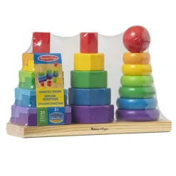 Melissa & Doug Geometrisk tårn| Vis Alle Varer (Særlige Behov)|Logik & Talforståelse
