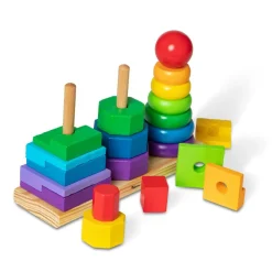 Melissa & Doug Geometrisk tårn| Vis Alle Varer (Særlige Behov)|Logik & Talforståelse