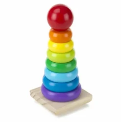 Melissa & Doug Geometrisk tårn - Regnbue| Sorterings- & Stablelegetøj|Tumlinge Legetøj